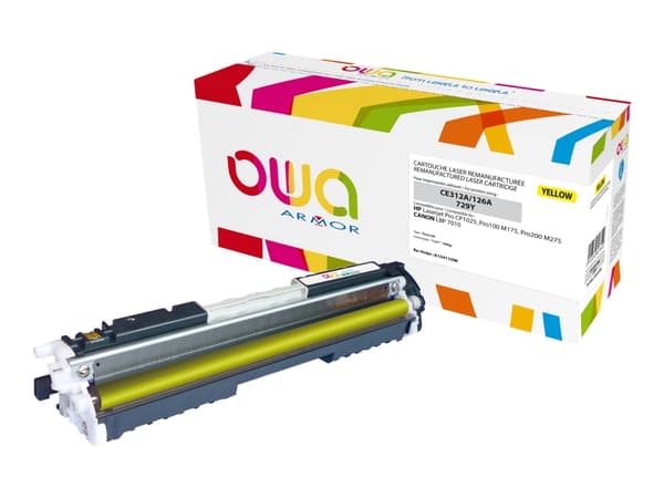 OWA - Gul - kompatibel - gjenfabrikert - tonerpatron (alternativ for: HP CE312A) - for HP Color LaserJet Pro CP1025; LaserJet Pro MFP M175; TopShot L