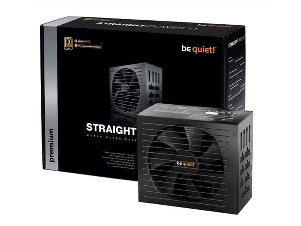 be quiet! Straight Power 11 - strømforsyning (intern) - ATX12V 2.4/EPS12V -  80 PLUS Gold - AC 100-240 V - 750 Watt