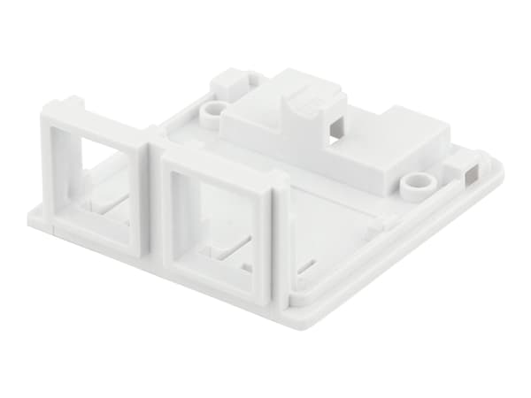 DELTACO VR-223 - Overflatemonteringsboks for nettverk - overflatemonterbar - hvit - 2 porter