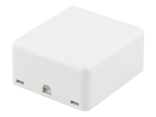 DELTACO VR-223 - Overflatemonteringsboks for nettverk - overflatemonterbar - hvit - 2 porter