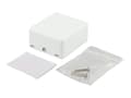 Miniatyrbilde 2 av 5: DELTACO VR-223 - Overflatemonteringsboks for nettverk - overflatemonterbar - hvit - 2 porter