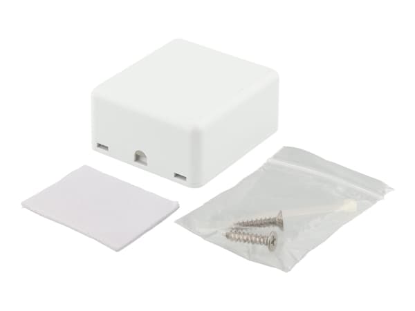 DELTACO VR-223 - Overflatemonteringsboks for nettverk - overflatemonterbar - hvit - 2 porter