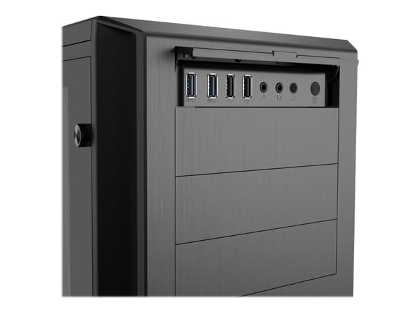 Phanteks Enthoo Pro Tempered Glass - Tower - utvidet ATX (E-ATX) - sidepanel med vindu (herdet glass) - ingen strømforsyning - atlasksort - USB/lyd