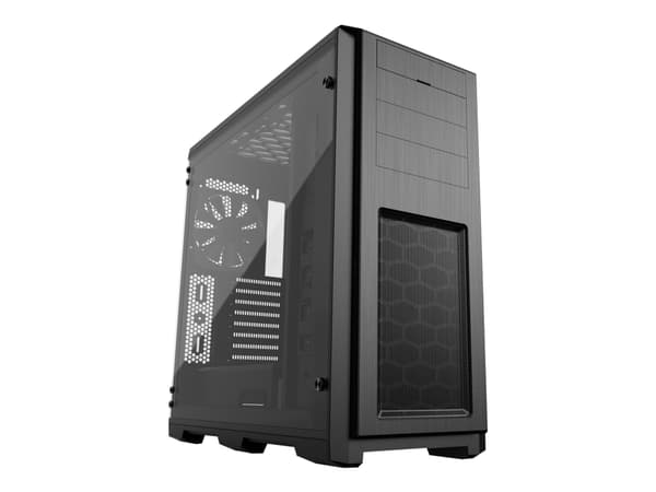 Phanteks Enthoo Pro Tempered Glass - Tower - utvidet ATX (E-ATX) - sidepanel med vindu (herdet glass) - ingen strømforsyning - atlasksort - USB/lyd
