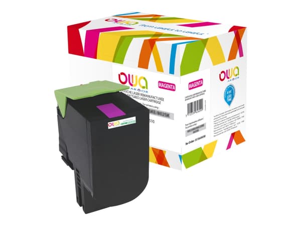 OWA - Hög kapacitet - magenta - kompatibel - återanvänd - tonerkassett (alternativ för: Lexmark 70C2HME) - för Lexmark CS310dn, CS310n, CS410dn, CS41