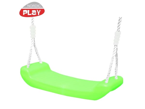 NORDIC PLAY Keinutuoli limenvihreä köydellä (805-492)
