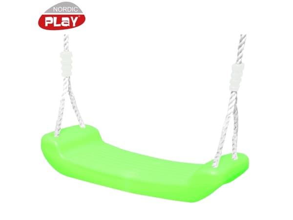NORDIC PLAY Keinutuoli limenvihreä köydellä (805-492)