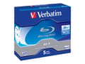 Miniatyrbild 1 av 5: Verbatim - 5 x BD-R - 25 GB 6x - CD-fodral