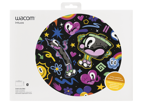 Wacom Intuos - Digitaliseringsenhet - elektromagnetisk - trådbunden - USB - Svart