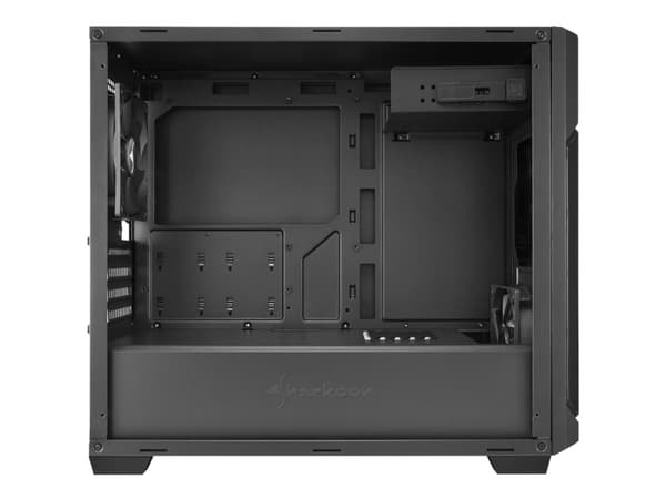 Sharkoon V1000 - Tower - micro ATX - ingen strømforsyning - svart - USB/lyd