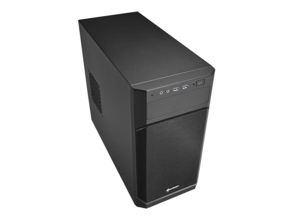 Sharkoon V1000 - Tower - micro ATX - ingen strømforsyning - svart - USB/lyd Sort