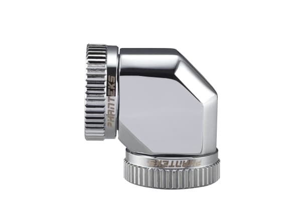 Phanteks PH-A90_CR_16, Adapter fitting, Metall, Krom, 90°, Honkoppling, Honkoppling