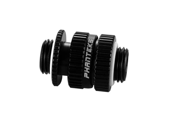 Phanteks PH-MGE_BK_16-22, Adapter fitting, Metall, Sort, 1/4", Hankjønn, Hankjønn