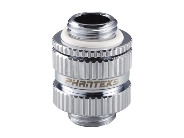 Phanteks PH-MGE_CR_16-22, Adapter fitting, Metall, Kromfarget, 1/4", Hankjønn, Hankjønn