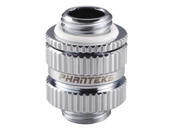 Phanteks PH-MGE_CR_16-22, Adapter fitting, Metall, Kromfarget, 1/4", Hankjønn, Hankjønn