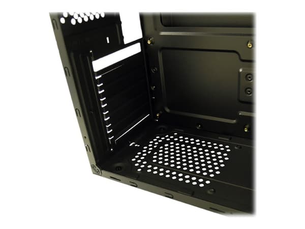 LC Power Classic 7038B - Tower - ATX - ingen strömförsörjning - svart, borstad aluminiumsvart - USB/ljud