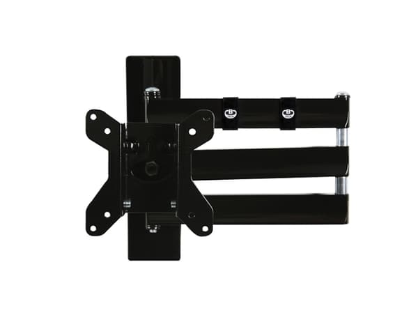 B-Tech BT7513, 71,1 cm (28"), 15 kg, 75 x 75 mm, 100 x 100 mm, -10 - 17°, Svart