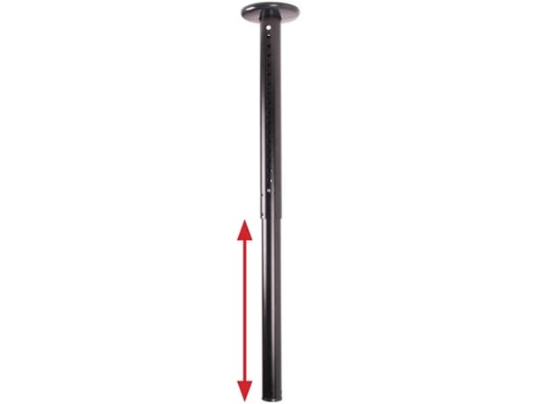 B-Tech BT7851, Putki, Musta, 90 kg, 600 - 1000 mm, 1 kpl