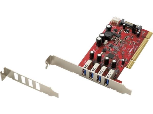 Renkforce 4 port USB 3.0-styrkort USB-A PCI