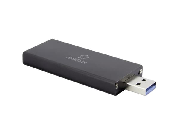 Renkforce RF-4521561, 2.0/3.2 Gen 1 (3.1 Gen 1), Musta