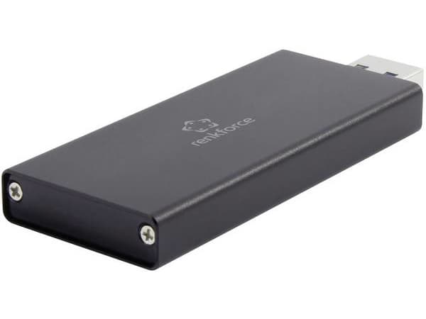 Renkforce RF-4521561, 2.0/3.2 Gen 1 (3.1 Gen 1), Musta