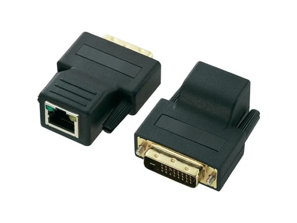 Renkforce RF-569616, RJ-45, DVI-D 29 pin, Svart