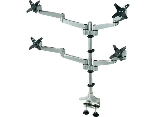 SpeaKa Professional SP-1624824, Klämma, 45 kg, 25,4 cm (10"), 68,6 cm (27"), 100 x 100 mm, Svart, Silver