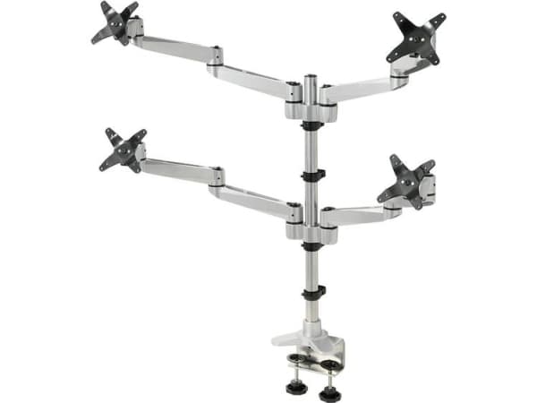 SpeaKa Professional SP-1624824, Klämma, 45 kg, 25,4 cm (10"), 68,6 cm (27"), 100 x 100 mm, Svart, Silver