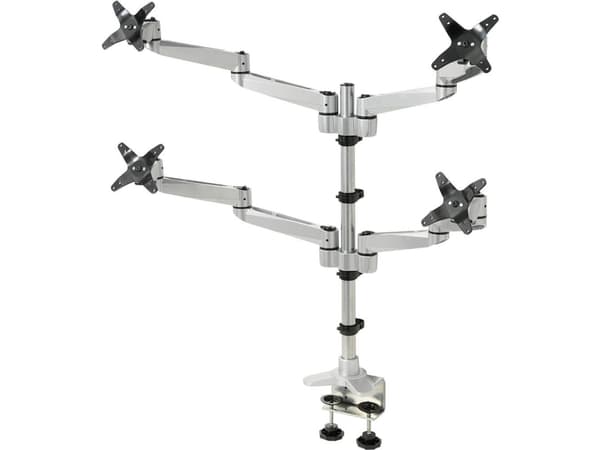 SpeaKa Professional SP-1624824, Klämma, 45 kg, 25,4 cm (10"), 68,6 cm (27"), 100 x 100 mm, Svart, Silver
