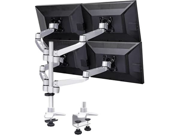 SpeaKa Professional SP-1624824, Klämma, 45 kg, 25,4 cm (10"), 68,6 cm (27"), 100 x 100 mm, Svart, Silver