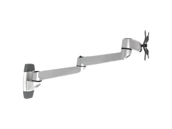 SpeaKa Professional SP-1624856 SuperSwivel Enkel Skærm-vægbeslag 25,4 cm (10) - 76,2 cm (30) Sølv-sort Vippebar, Bevægelig, Kan roteres
