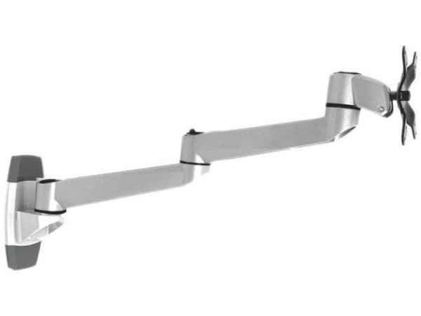SpeaKa Professional SP-1624856 SuperSwivel Enkel Skærm-vægbeslag 25,4 cm (10) - 76,2 cm (30) Sølv-sort Vippebar, Bevægelig, Kan roteres