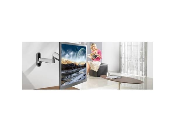 SpeaKa Professional SP-2518260, 100 x 100 mm, 400 x 400 mm, -15 - 15°, -90 - 90°, 6°, Svart, Silver