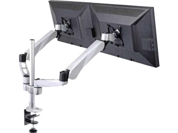 SpeaKa Professional SP-3947568 Flex Dobbelt Skærm-bordslag 25,4 cm (10) - 68,6 cm (27) Højdeindstilling, Vippebar, Bevægelig, Kan roteres