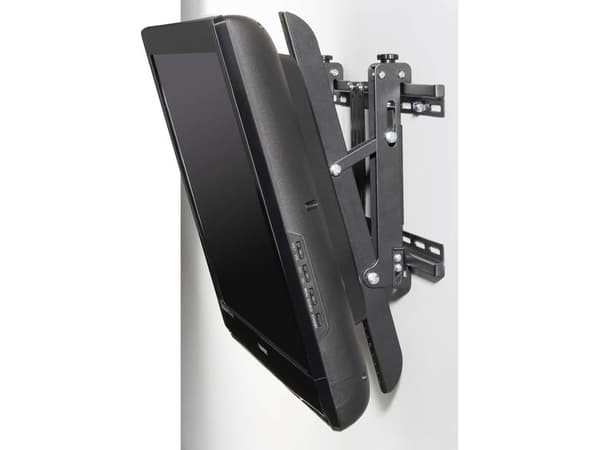 SpeaKa Professional SP-3957092, 160 cm (63"), 200 x 200 mm, 600 x 400 mm, -15 - 0°, Stål, Sort