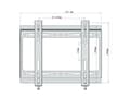 Pikkukuva 5 / 5: SpeaKa Professional 1089871, 35,6 cm (14"), 106,7 cm (42"), 25 kg, 75 x 75 mm, 200 x 200 mm, Musta