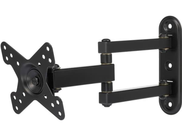 SpeaKa Professional SP-MO-03 Enkel Skærm-vægbeslag 25,4 cm (10) - 81,3 cm (32) Sort Vippebar, Bevægelig