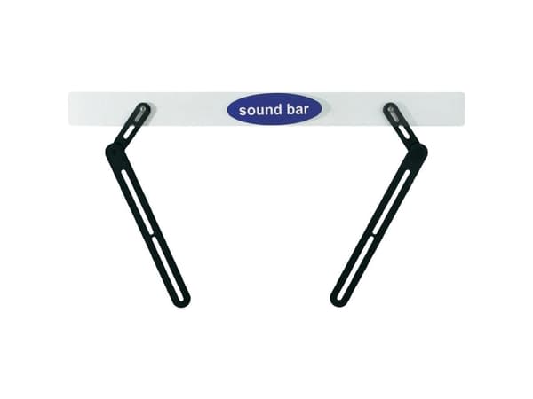 SpeaKa Professional Easy Soundbar Bracket Movable Black 1 Paar