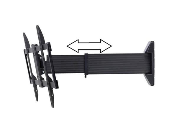 SpeaKa Professional TV-seinäteline sisäänvedettävä 94,0 cm (37) - 177,8 cm (70) Kallistus ja kääntäminen, Käännettävä, sisäänvedettävä, kääntyvä