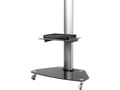Miniatyrbilde 3 av 5: SpeaKa Professional SP-TVRW-01, 139,7 cm (55"), 75 x 75 mm, 400 x 400 mm, 0 - 45°, Glass, Stål, Sort, Sølv