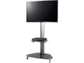 Miniatyrbilde 4 av 5: SpeaKa Professional SP-TVRW-01, 139,7 cm (55"), 75 x 75 mm, 400 x 400 mm, 0 - 45°, Glass, Stål, Sort, Sølv