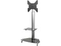 Miniatyrbilde 1 av 5: SpeaKa Professional SP-TVRW-01, 139,7 cm (55"), 75 x 75 mm, 400 x 400 mm, 0 - 45°, Glass, Stål, Sort, Sølv
