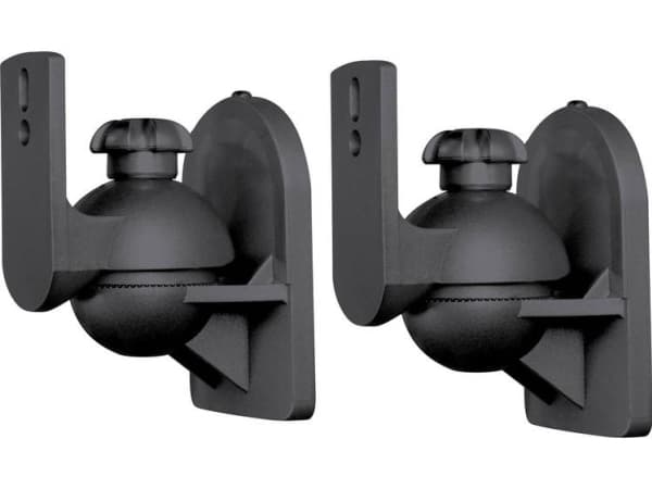 SpeaKa Professional Högtalare väggfäste Vridbart och svängbart Avstånd mellan väggar (max.): 6,4 cm Svart 1 par