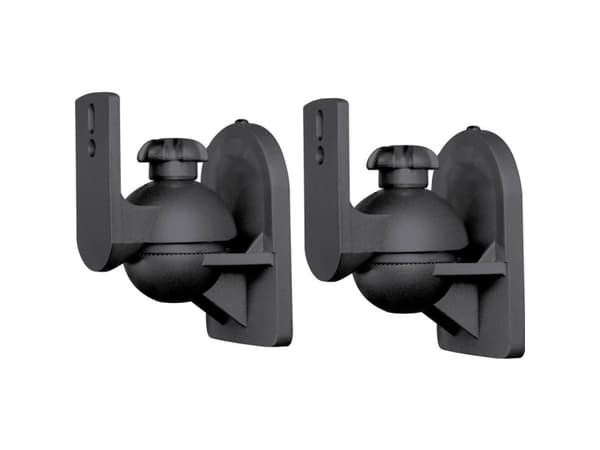 SpeaKa Professional Högtalare väggfäste Vridbart och svängbart Avstånd mellan väggar (max.): 6,4 cm Svart 1 par