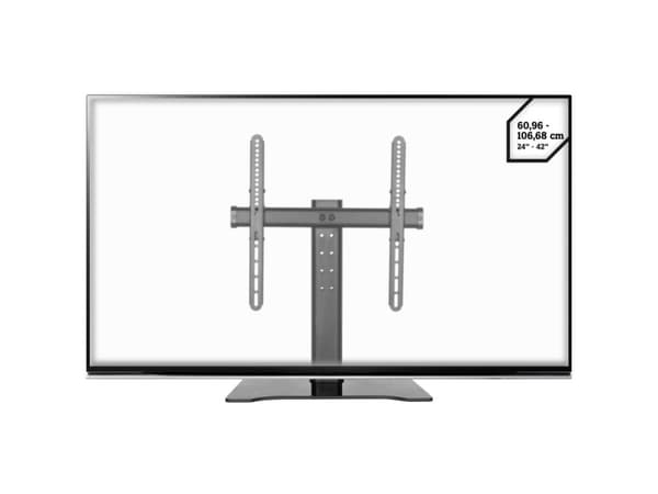 SpeaKa Professional 1409677, 61 cm (24"), 106,7 cm (42"), 40 kg, 200 x 200 mm, 400 x 400 mm, Sort