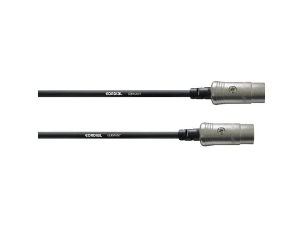 Cordial MIDI Forbindelsesledning [1x XLR-stik 5-polet - 1x XLR-stik 5-polet ] 6.00 m Sort