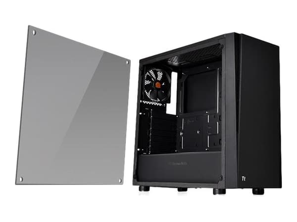 Thermaltake Versa J21 - Tempered Glass Edition - tower - ATX - ingen strömförsörjning (PS/2) - USB/ljud