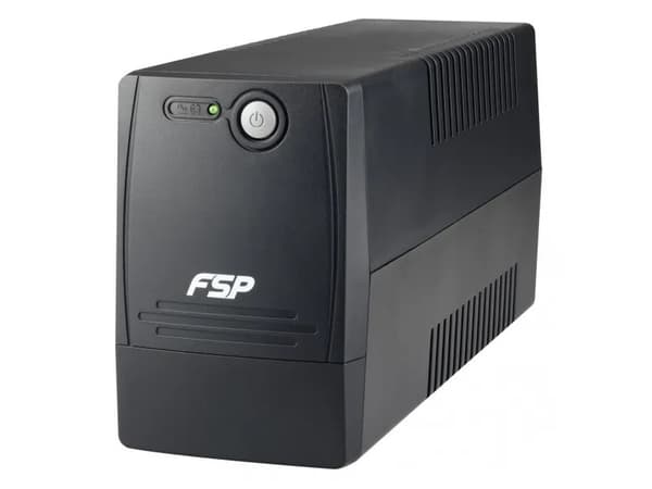 FSP FP 600 - UPS - AC 110-120/220-240 V - 360 watt - 600 VA - 7 Ah - utgangskontakter: 2 Sort