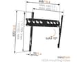 Miniatyrbilde 4 av 5: Vogel's MA3010, 40 kg, 81,3 cm (32"), 139,7 cm (55"), 100 x 100 mm, 600 x 400 mm, svart