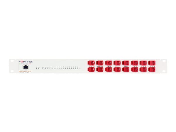 Rackmount.IT RM-FR-T11 - Rack-monteringssett - RJ-45 X 16 - RAL 9003, signalhvit - 1U - 19" - for Fortinet FortiGate 80E, 81E